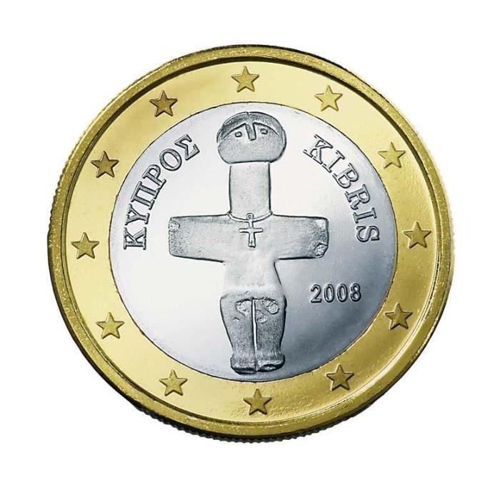 2 Pièce 1 euro Chypre CY 100 2007