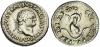 12 Image de dauphin sur une monnaie romaine de Titus