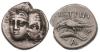 4 Image de dauphin sur une monnaie grecque d'Istros